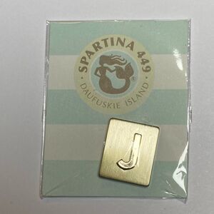 New Old Stock Spartina 449 Magnetic Accessories Golden Letter J Charm